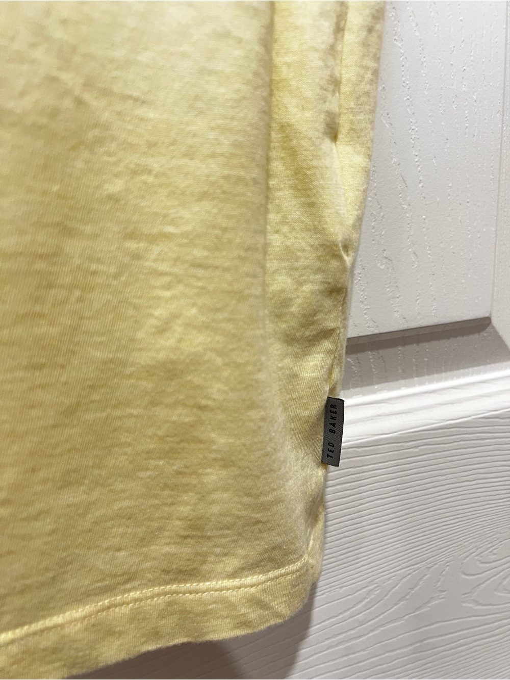 Ted Baker London Polo Size 3 (US-M) Modal Blend Yellow Floral Collar Soft Comfy - Picture 5 of 7